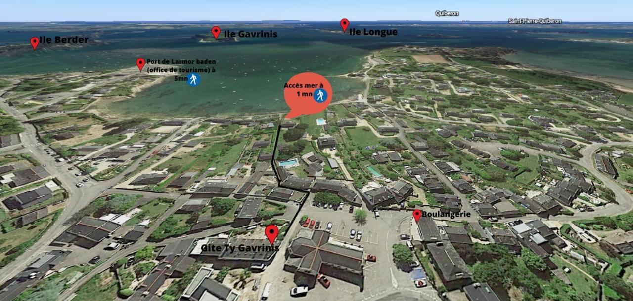 Ty Gavrinis - T2- Centre Bourg - 100M De La Mer 拉尔莫巴当 外观 照片